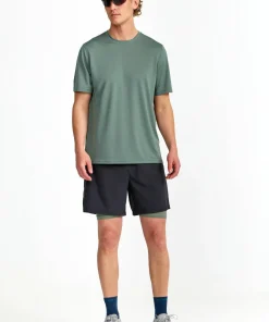 Hellner Kelva 2-in-1 Shorts Men's Black Beauty/Laurel Wreath