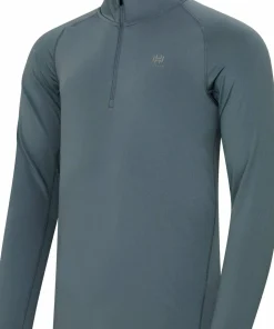 Hellner Men's Core Running Halfzip LS Tee Stormy Weather
