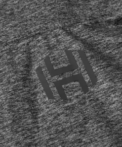 Hellner Men's Nunis Halfzip Long Sleeve Tee Black Beauty Melange