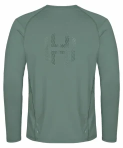 Hellner Men's Sallu Long Sleeve Running Top Laurel Wreath
