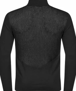 Hellner Men's Wool Tech Base Layer Long Sleeve Black Beauty