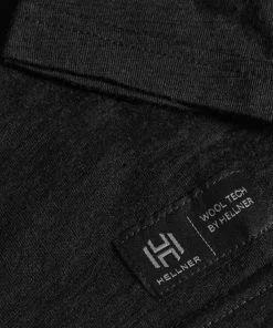 Hellner Men's Wool Tech Base Layer Long Sleeve Black Beauty