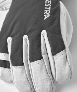 Hestra Army Leather Heli Ski 5-finger Grey