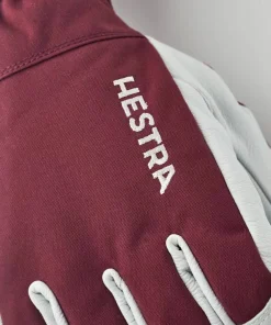 Hestra Army Leather Heli Ski 5-finger Bordeaux