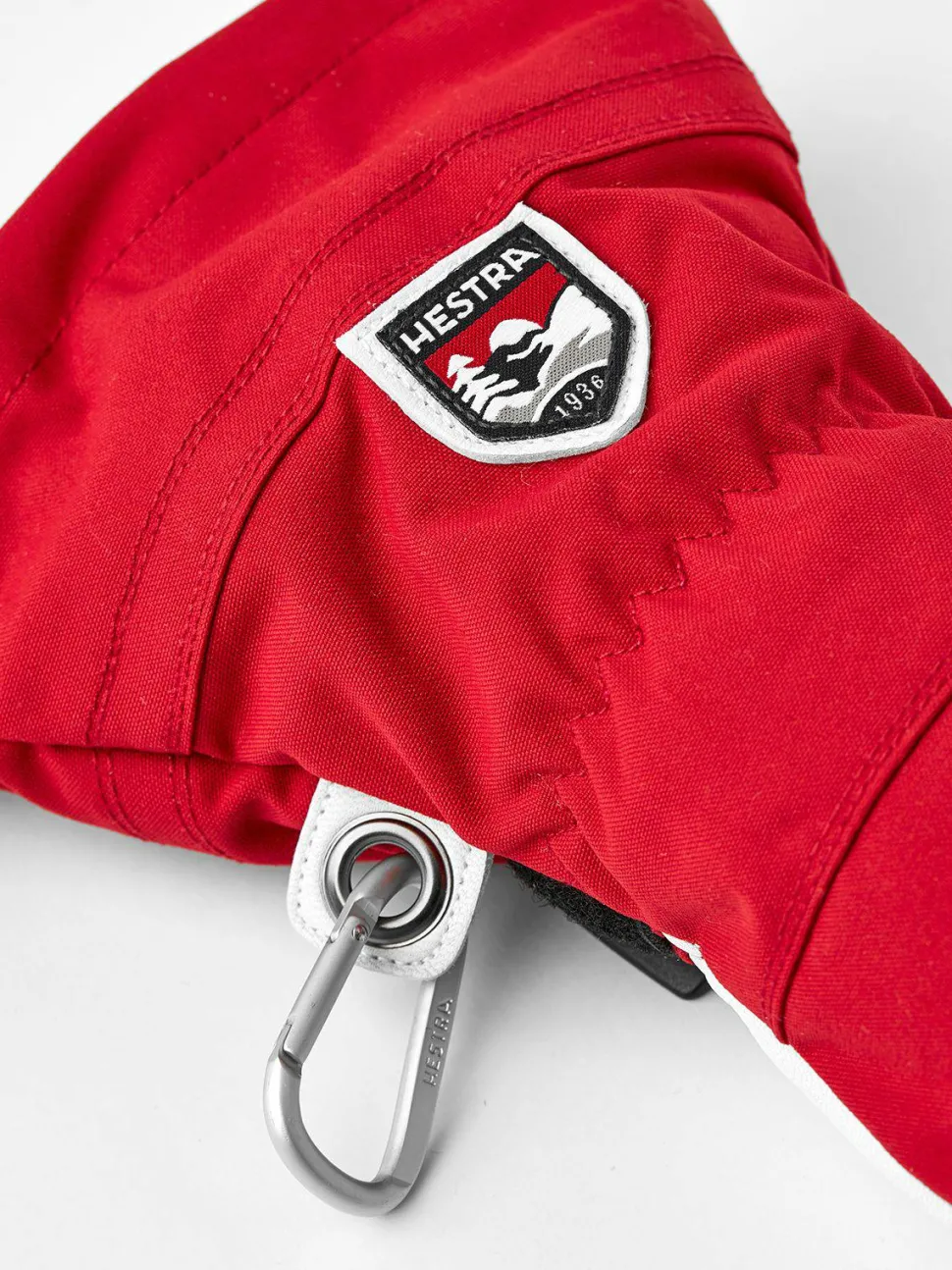 Hestra Army Leather Heli Ski 5-finger Red
