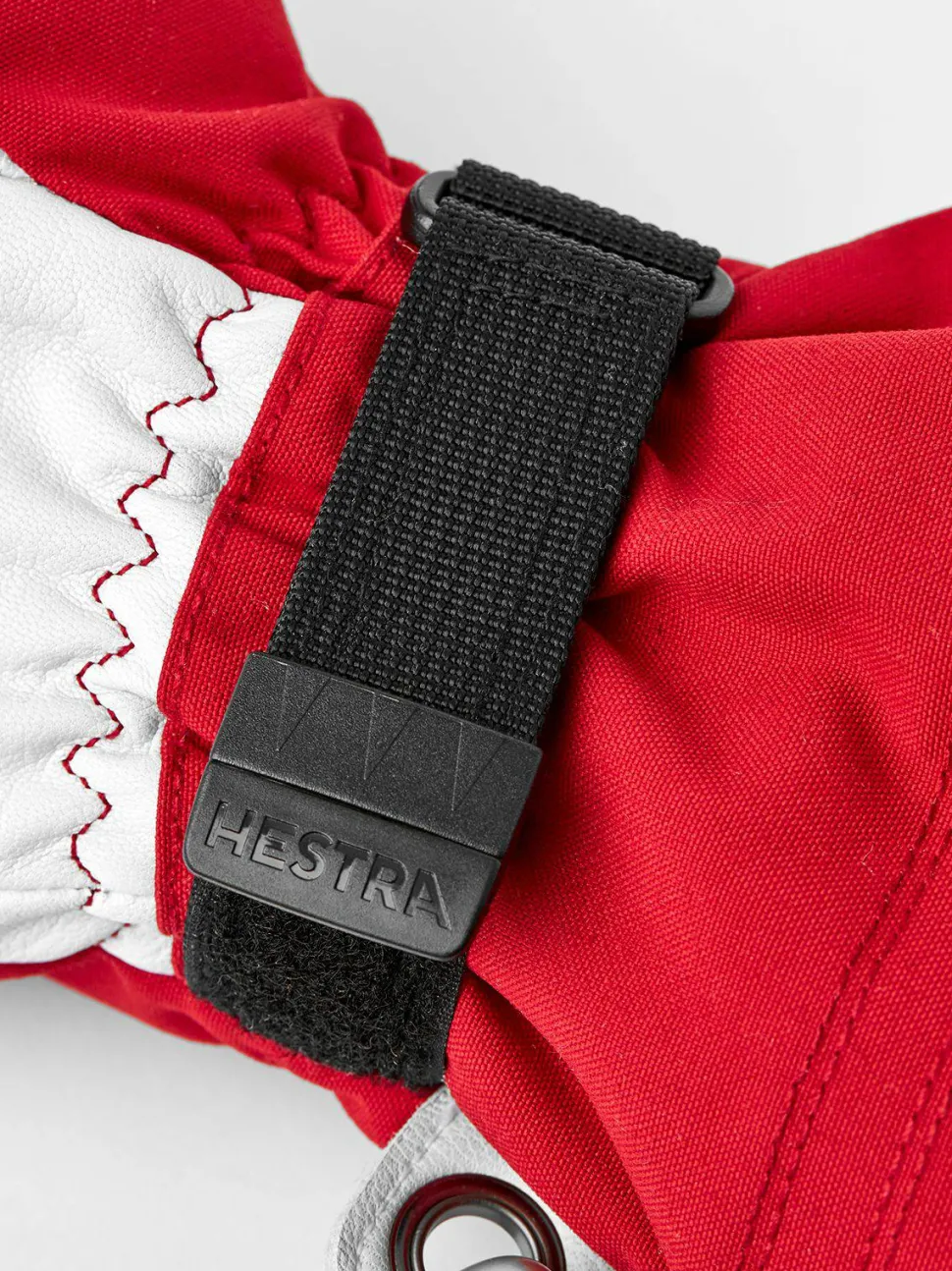 Hestra Army Leather Heli Ski 5-finger Red
