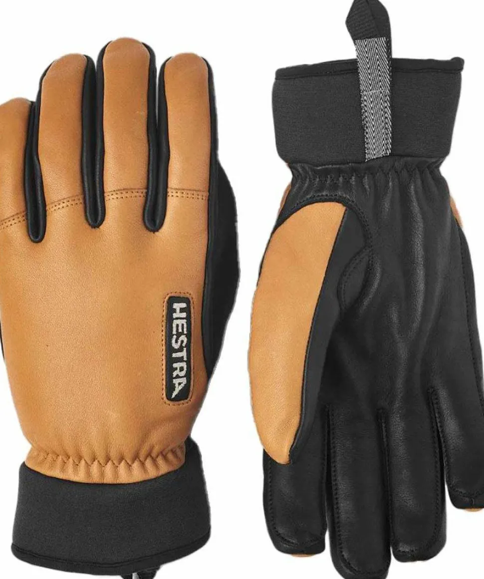 Hestra Army Leather Wool Terry 5-Finger Cork
