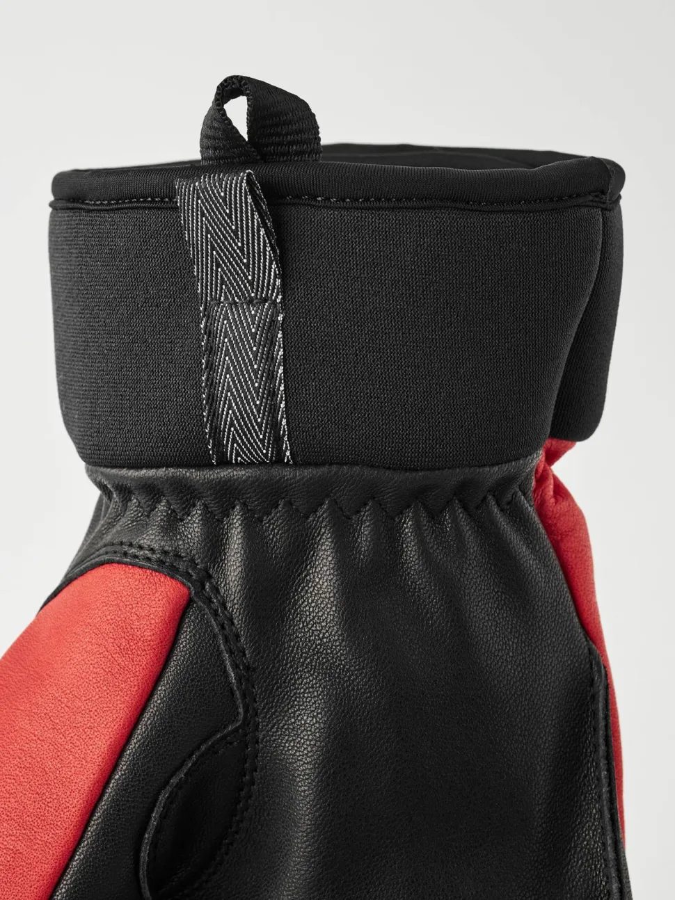 Hestra Army Leather Wool Terry 5-Finger Flame Red
