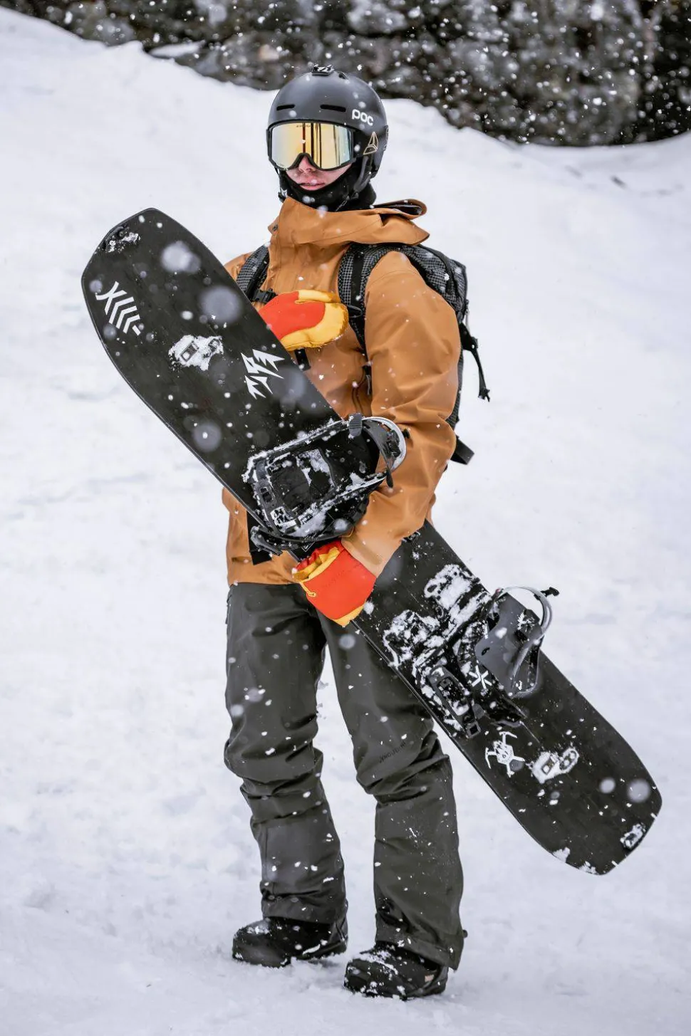 Hestra Couloir 5 Finger Brick Red/Black