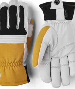 Hestra Couloir 5 Finger Mustard/Off White