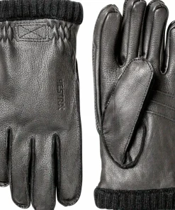 Hestra Deerskin Primaloft Rib Black