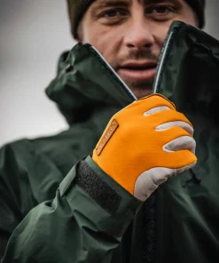 Hestra Ergo Grip Active Wool Terry - 5 Finger Orange/Off White