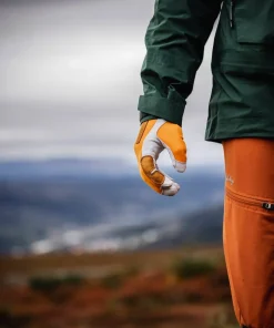 Hestra Ergo Grip Active Wool Terry - 5 Finger Orange/Off White
