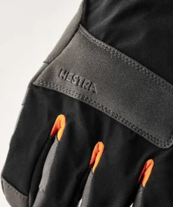 Hestra Ergo Grip Delta HDry - 5 Finger Black/Dark Grey