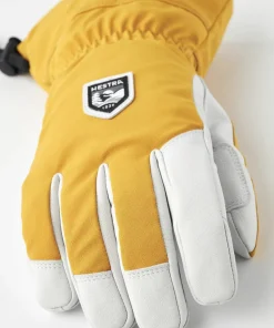Hestra Flextron Motion 5-Finger Mustard/Offwhite