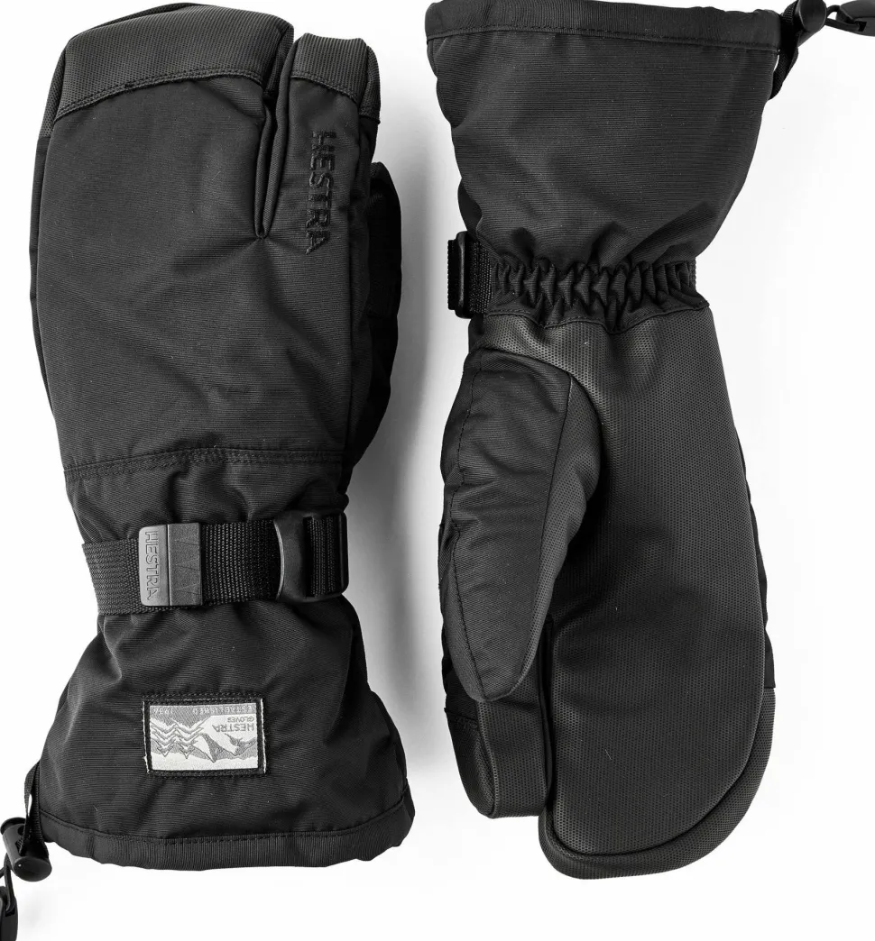 Hestra Gauntlet Sr. - 3 Finger Black/Black