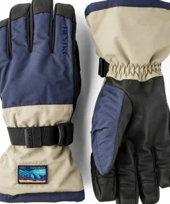 Hestra Gauntlet Sr. - 5 Finger Dark Navy/Beige