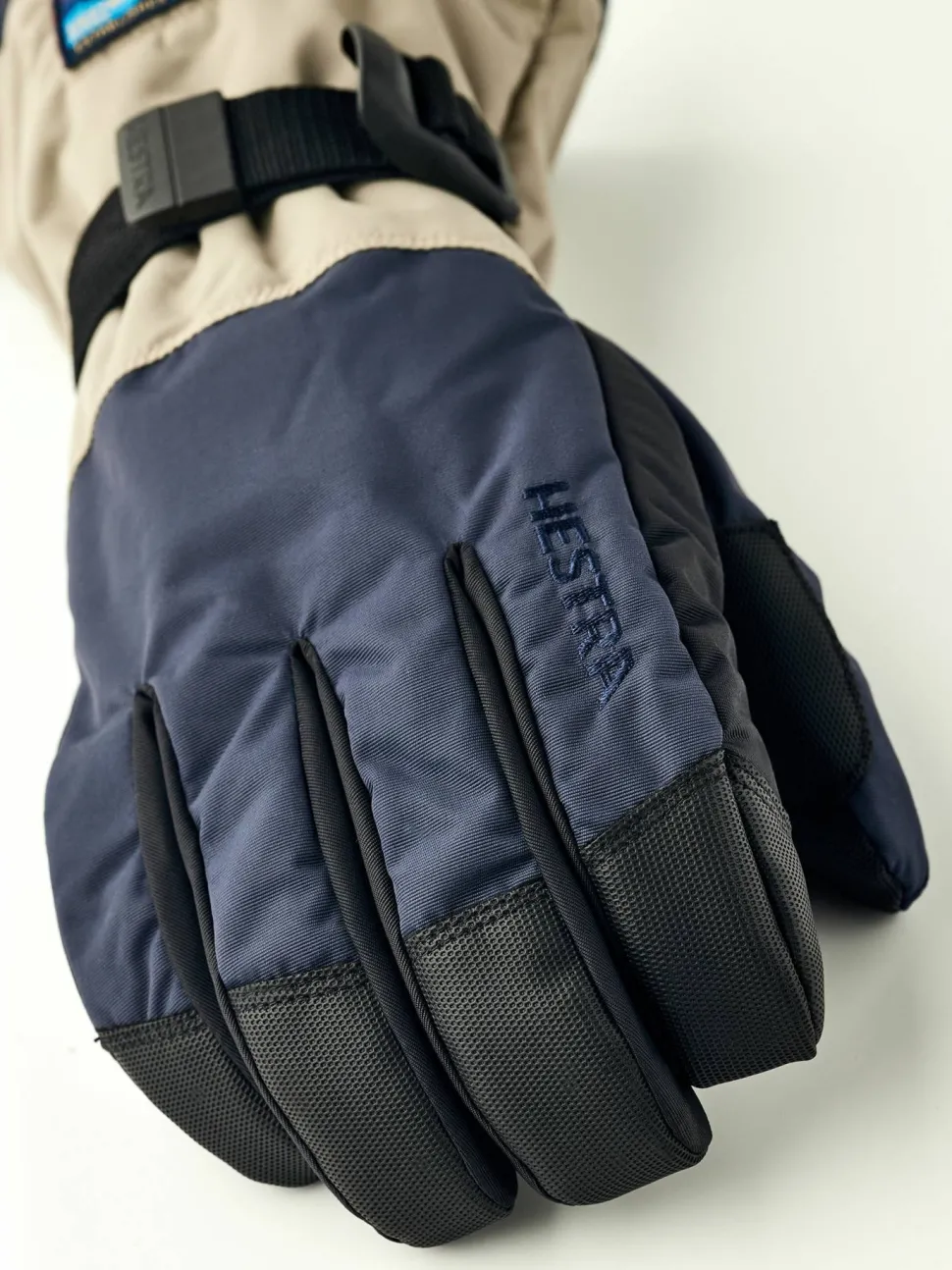 Hestra Gauntlet Sr. - 5 Finger Dark Navy/Beige