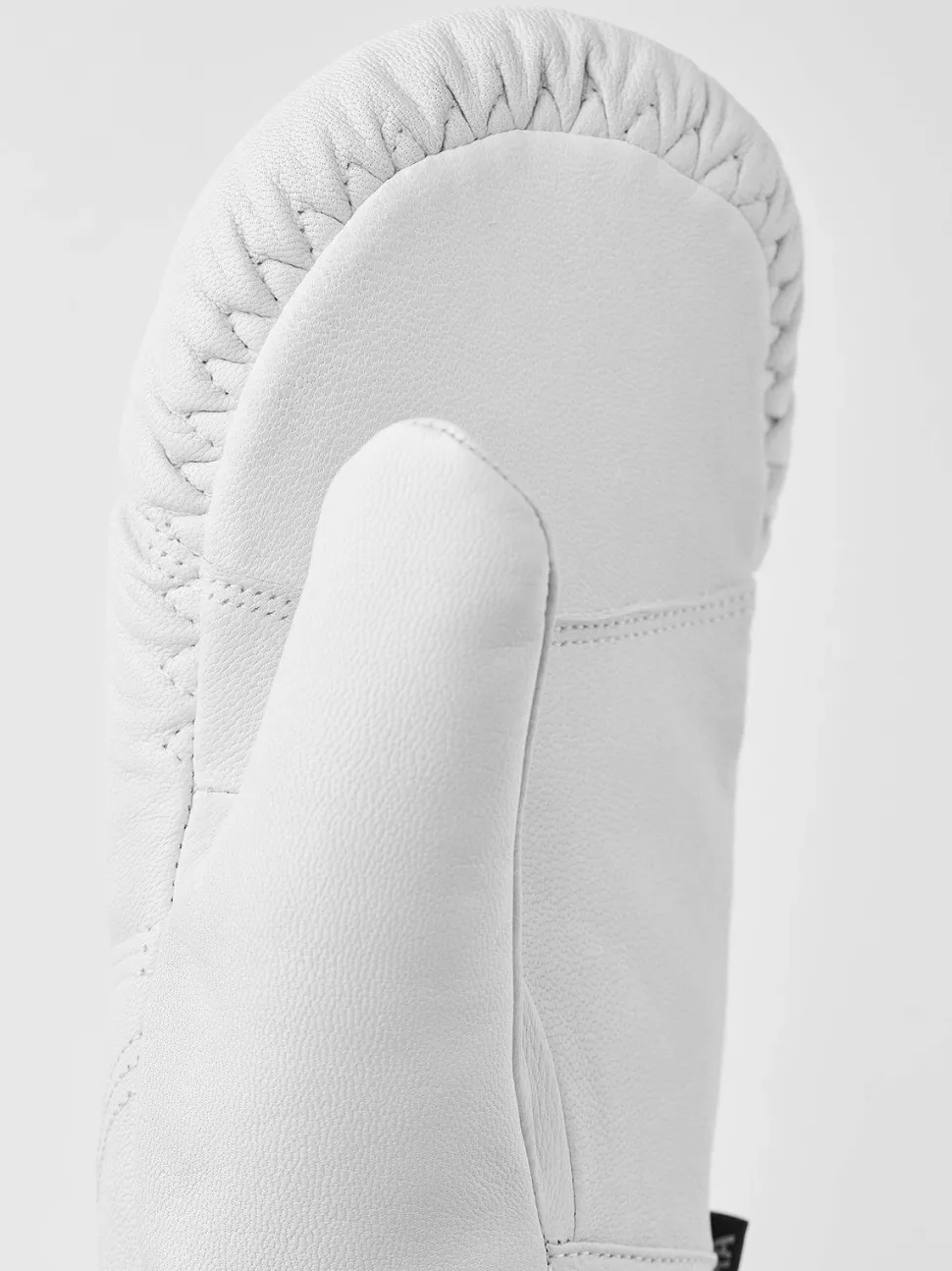 Hestra Leather Box Mitt Off White