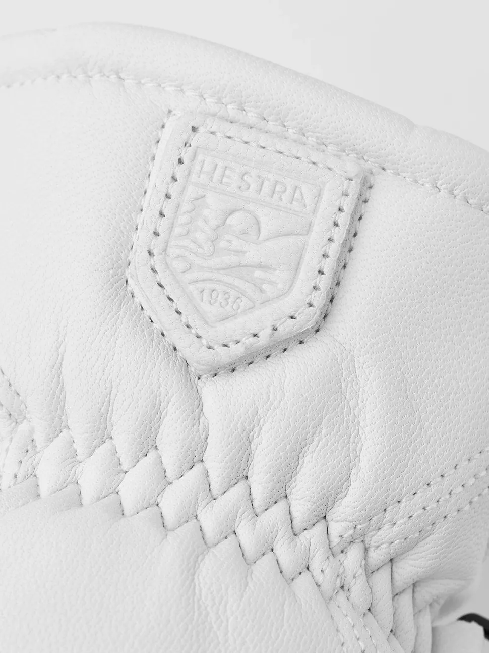 Hestra Leather Box Mitt Off White