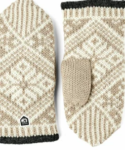 Hestra Nordic Wool Mitt Beige/Offwhite