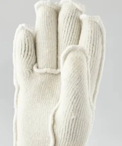 Hestra Wakayama Wool Liner 5-Finger Offwhite