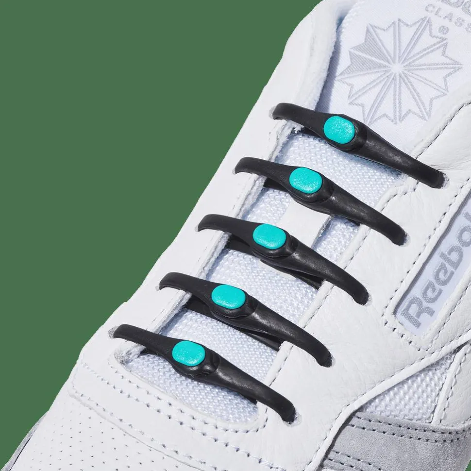 Hickies No Tie Laces 2.0 Black/mint