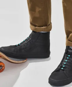 Hickies No Tie Laces 2.0 Black/mint