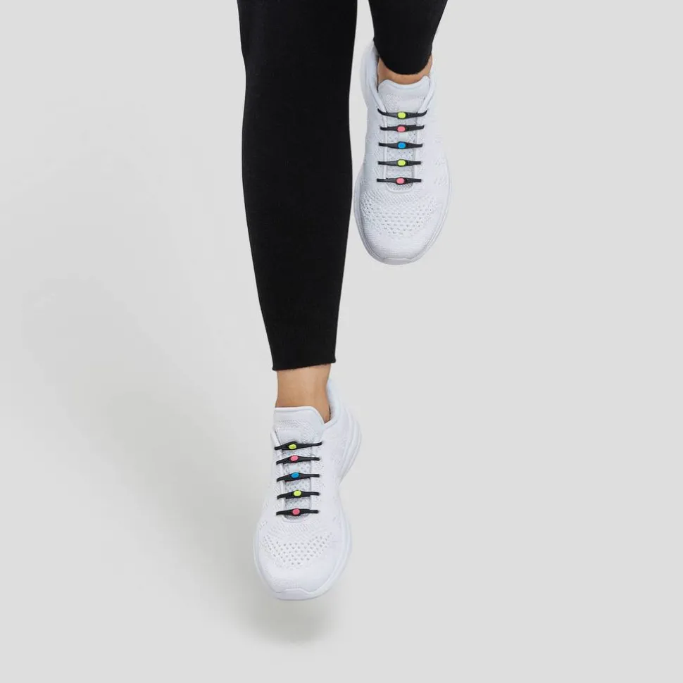 Hickies No Tie Laces 2.0 Black/neon Multi