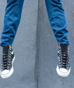 Hickies No Tie Laces 2.0 Black/neon Multi