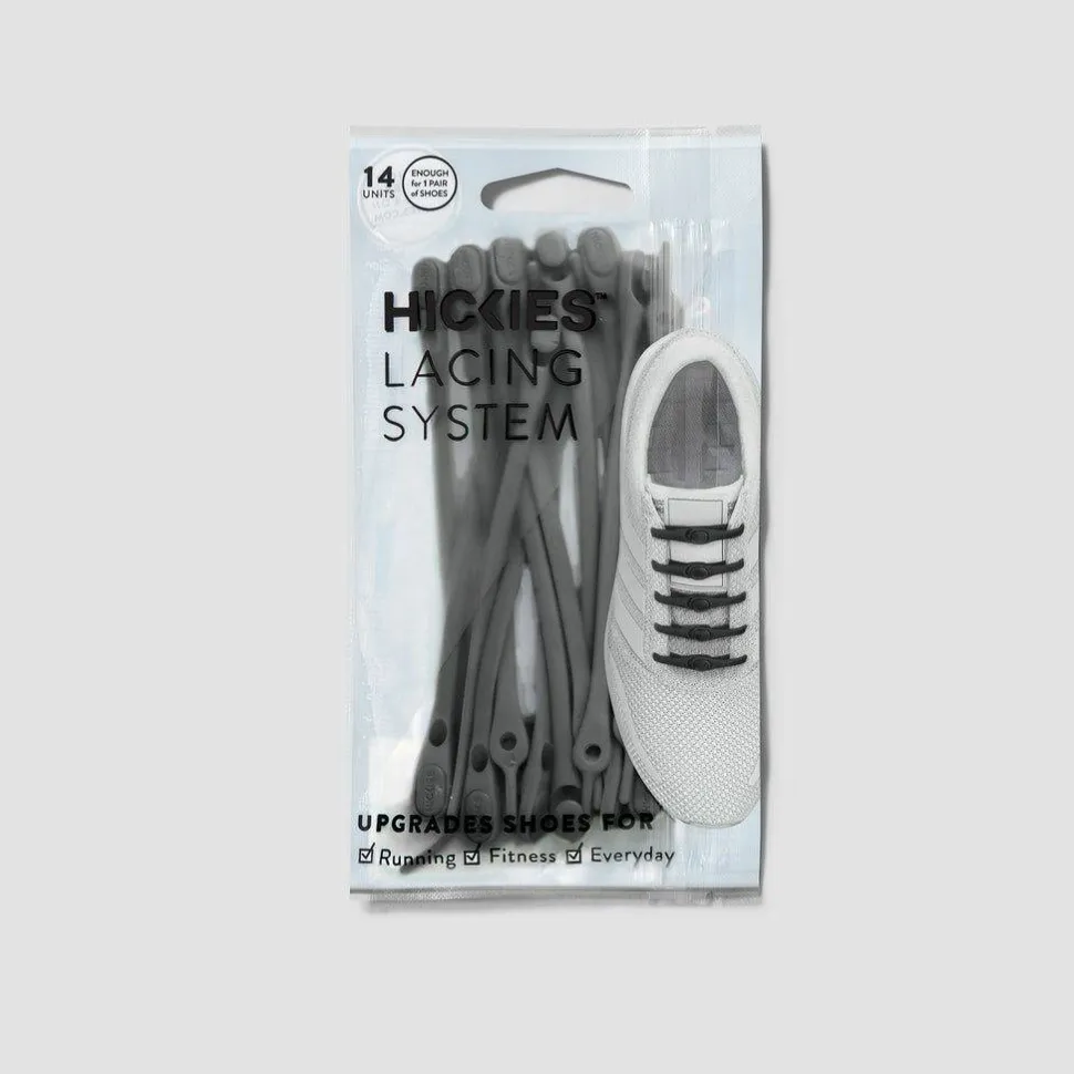 Hickies No Tie Laces 2.0 Charcoal