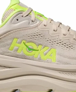 Hoka Men's Bondi 9 Grout/Neon Yuzu