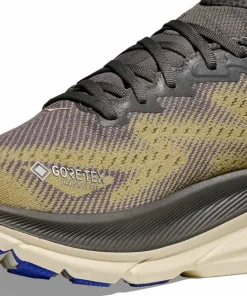 Hoka Men's Clifton 9 GORE-TEX Gravel/Eggshell