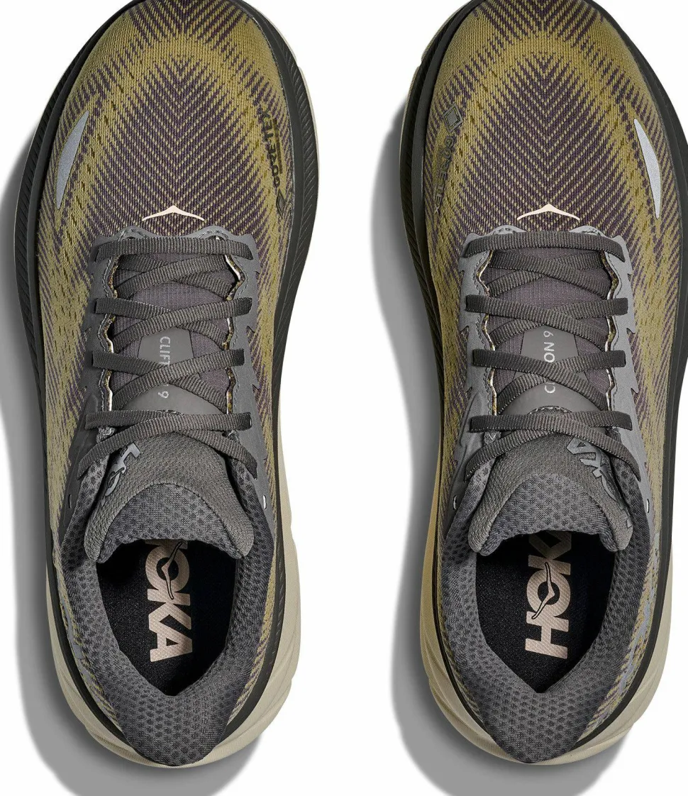 Hoka Men's Clifton 9 GORE-TEX Gravel/Eggshell