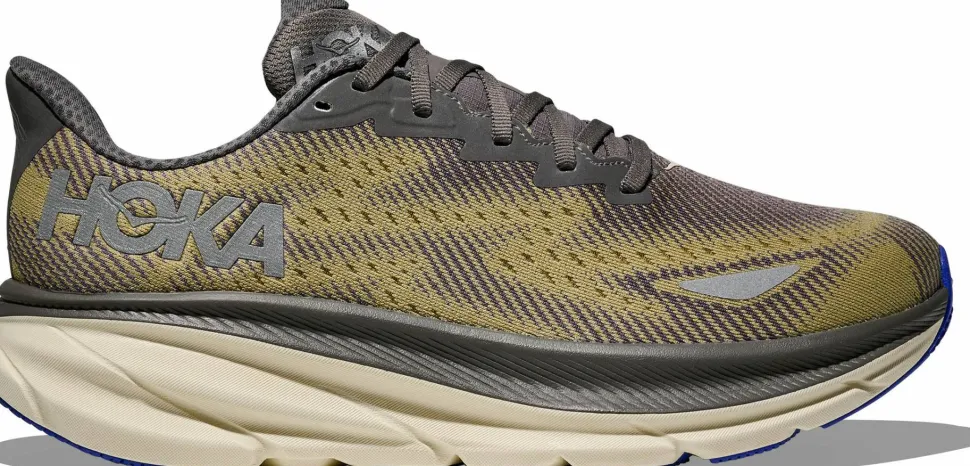 Hoka Men's Clifton 9 GORE-TEX Gravel/Eggshell