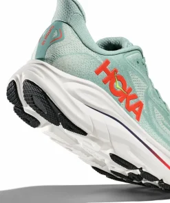 Hoka Men's Clifton 10 Sage/Neon Flame
