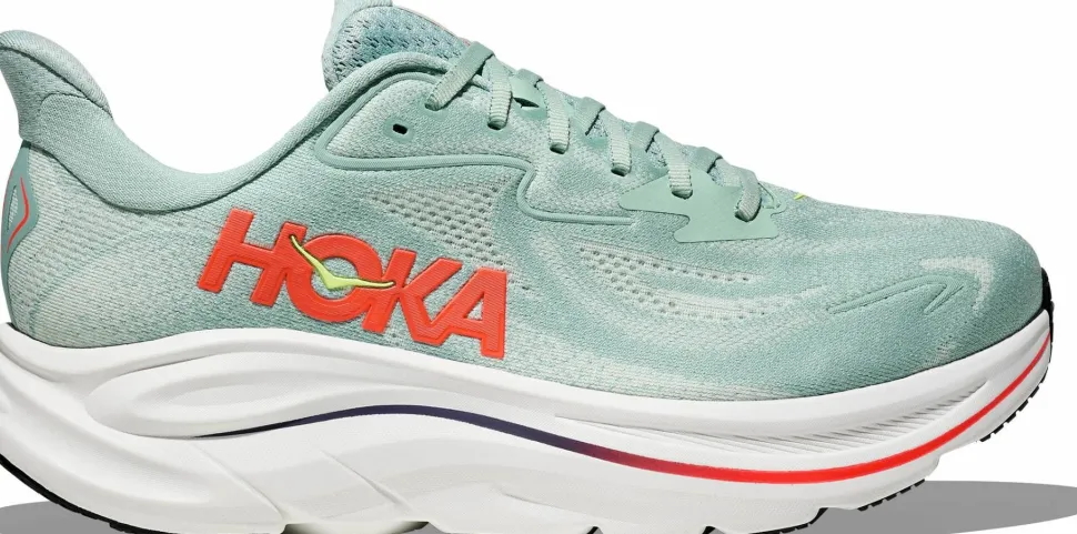 Hoka Men's Clifton 10 Sage/Neon Flame