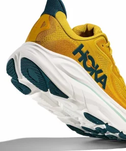 Hoka Men's Clifton 10 Yellow Gold/Tidal Wave