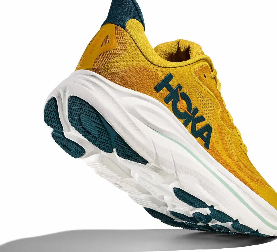 Hoka Men's Clifton 10 Yellow Gold/Tidal Wave