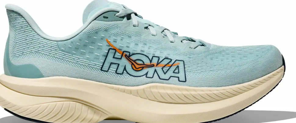 Hoka Men's Mach 6 Clear Sea/Sea Water