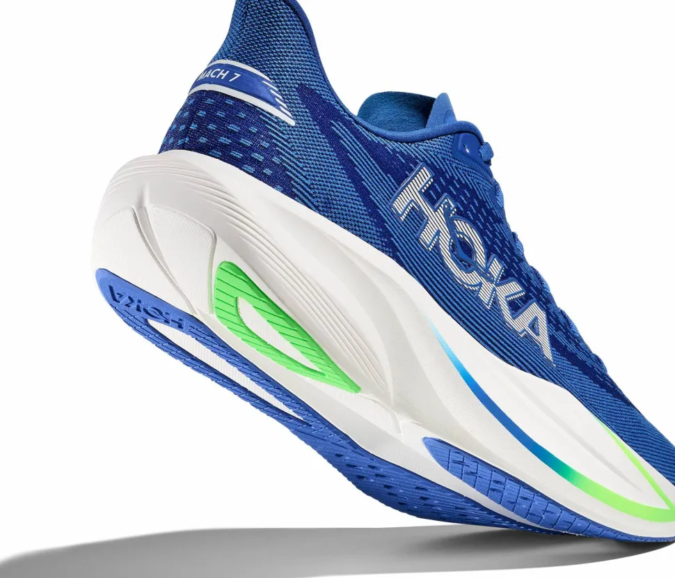 Hoka Men's Mach 7 Cobalt Blue/Neon Green