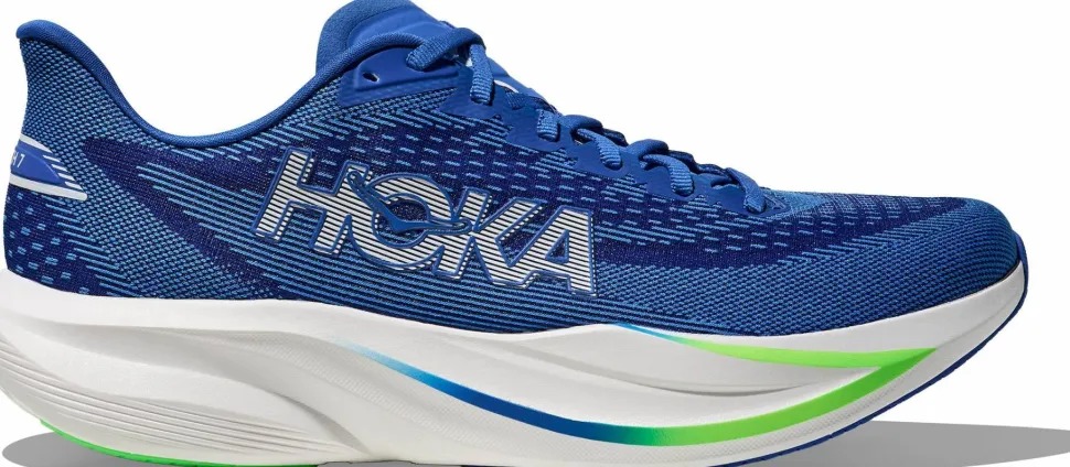 Hoka Men's Mach 7 Cobalt Blue/Neon Green