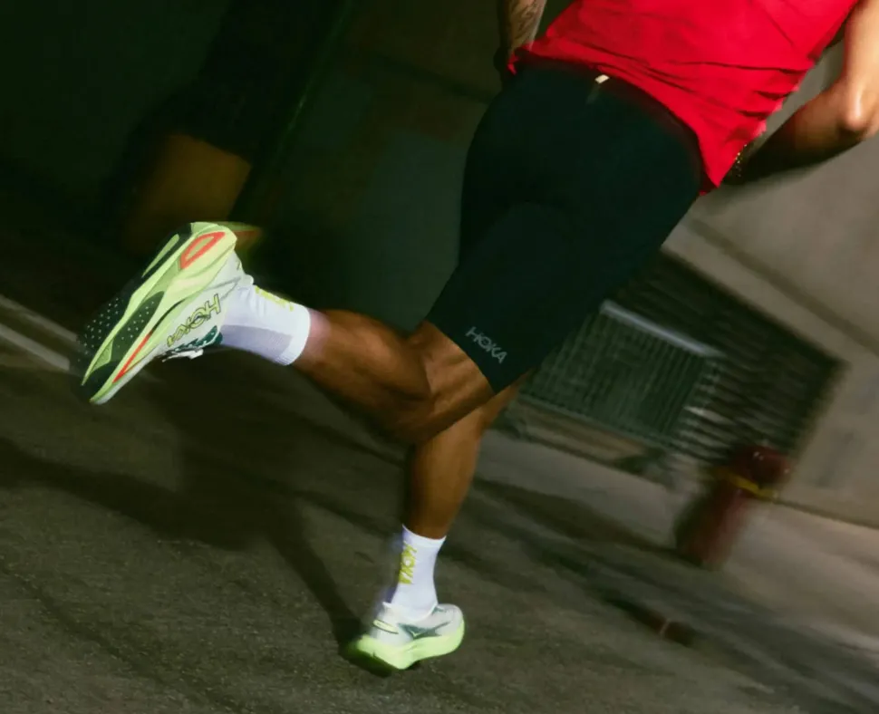 Hoka Men's Mach 7 Frost/Neon Yuzu
