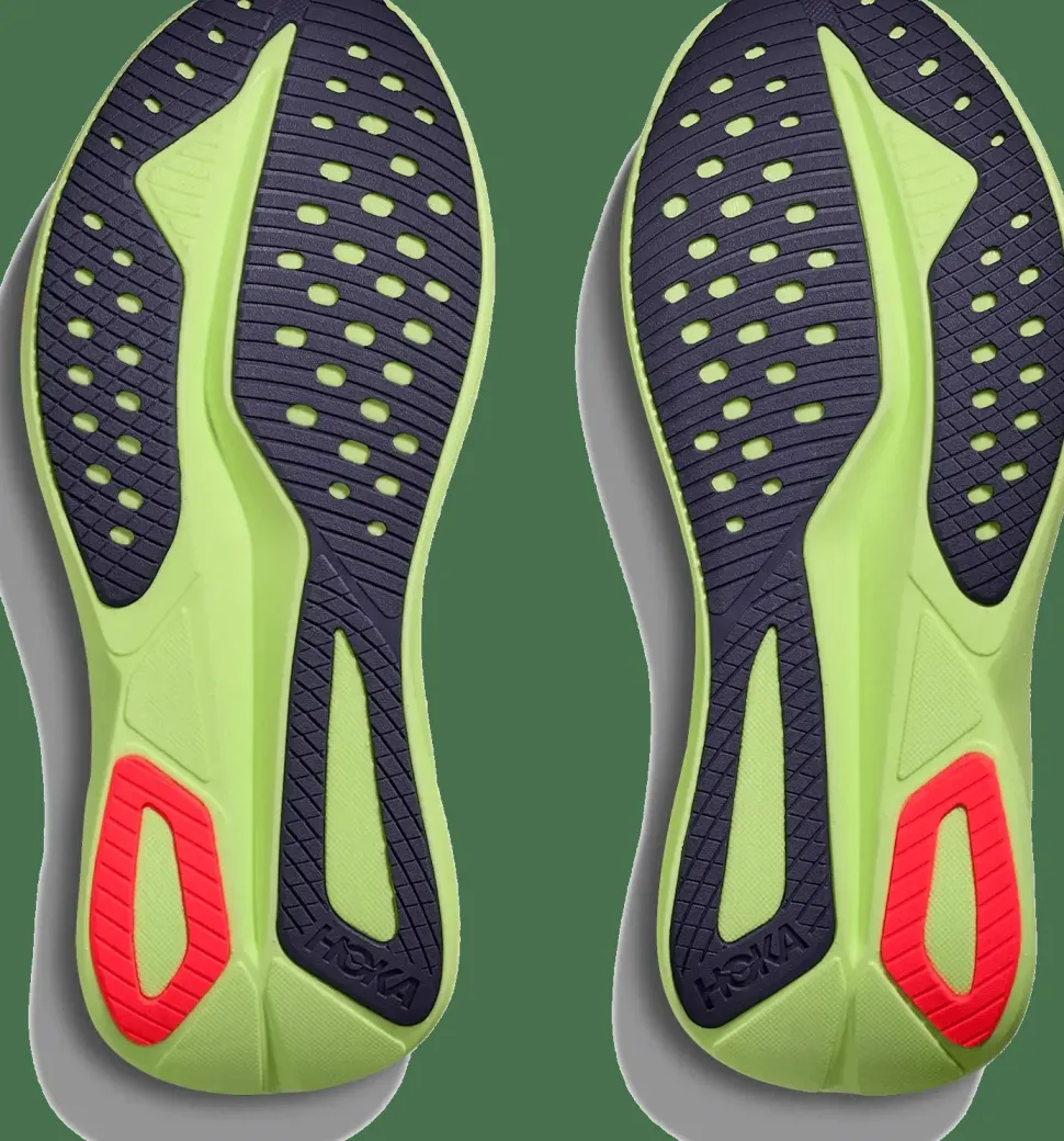 Hoka Men's Mach 7 Frost/Neon Yuzu