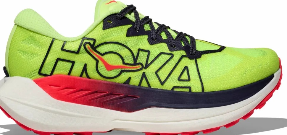 Hoka Men's Rocket X Trail Neon Yuzu/Neon Flame