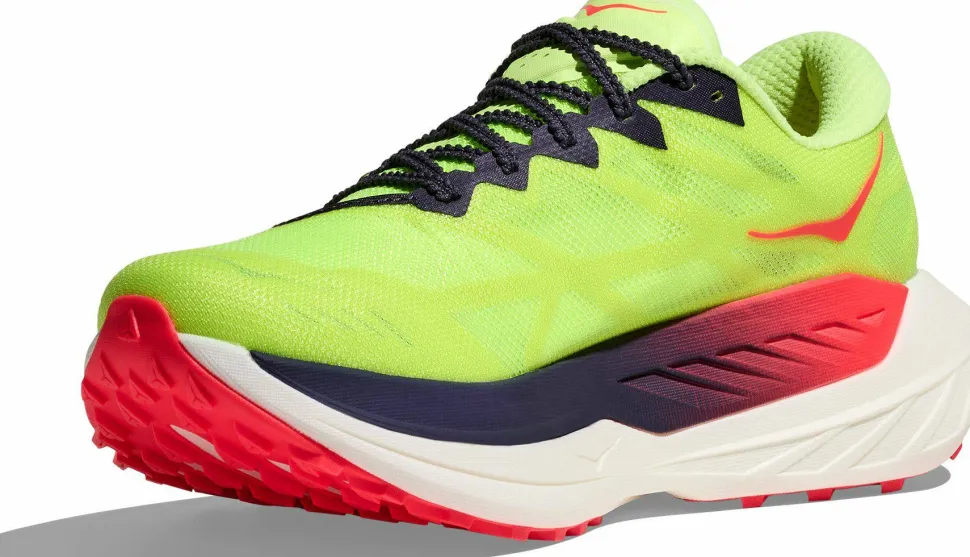 Hoka Men's Rocket X Trail Neon Yuzu/Neon Flame