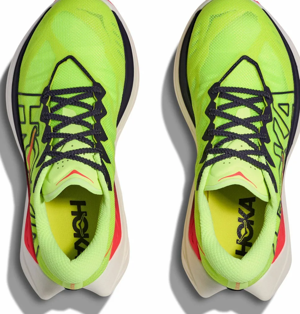 Hoka Men's Rocket X Trail Neon Yuzu/Neon Flame