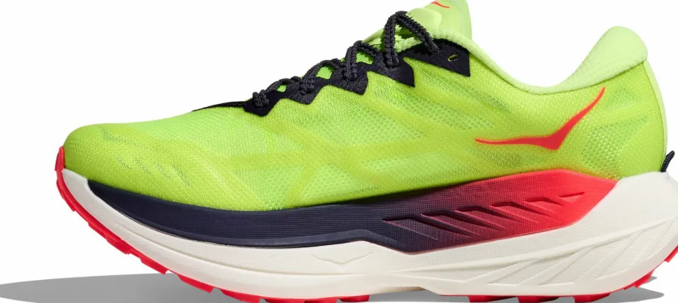 Hoka Men's Rocket X Trail Neon Yuzu/Neon Flame