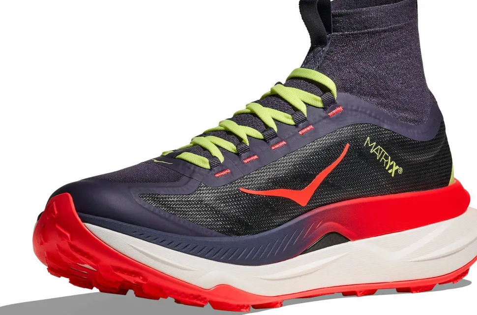 Hoka Men's Tecton X 3 Squid Ink / Neon Flame