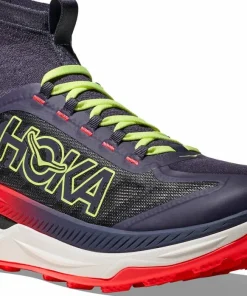 Hoka Men's Tecton X 3 Squid Ink / Neon Flame